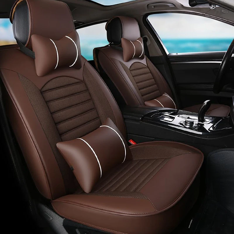 

Flax car seat cover for renault logan 2 renault megane 3 laguna 2 sandero fluence symbol kadjar kangoo sander Auto accessories