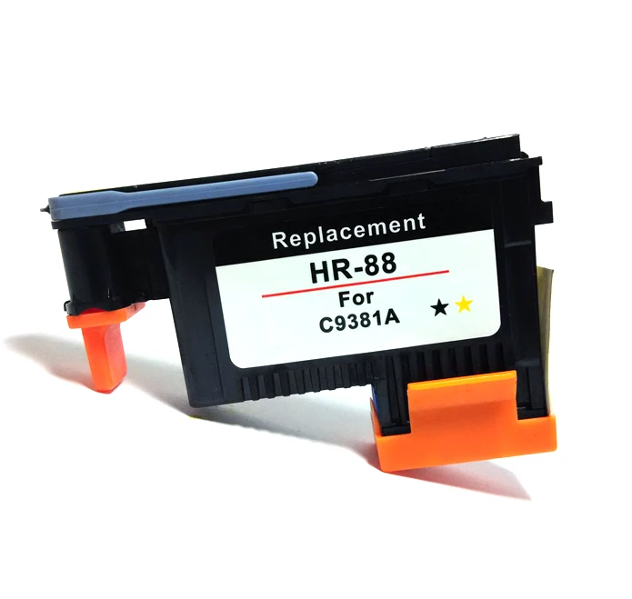 4 шт. черно-Желтая печатающая головка совместимая с hp88 C9381A для 88 L7580/L7588 /L7600/L7650/L7680