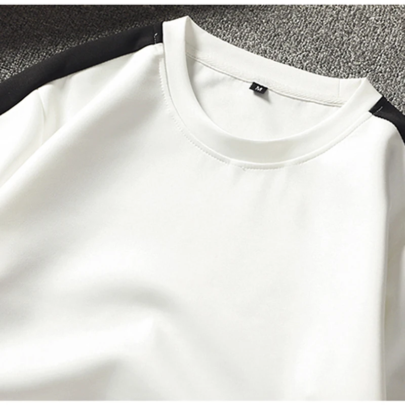 Aismz Tracksuit Casual Round neck Male Half sleeve 2 Pieces Set 2018 New Summer M-3XL Mens Sportswear | Мужская одежда