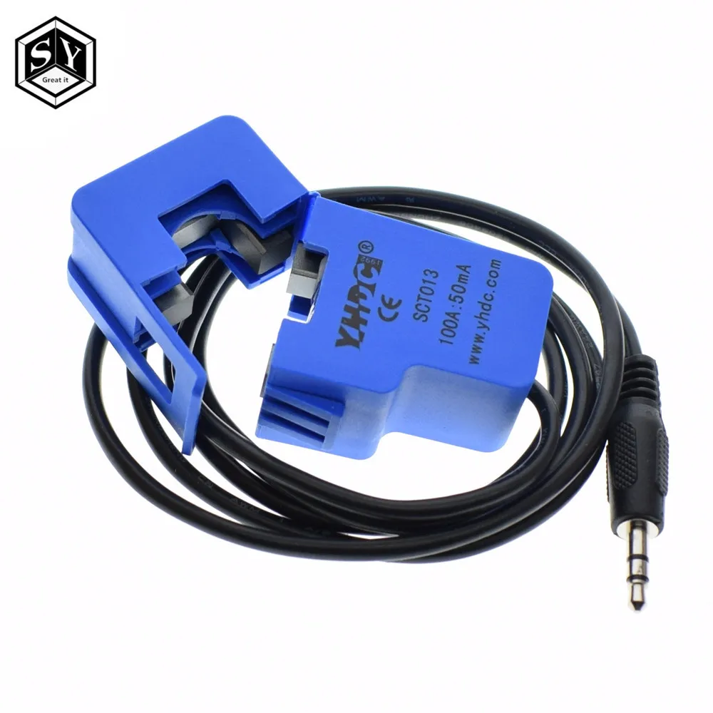 1 шт. неинвазивный раздельный трансформатор тока датчик переменного 100 А 30 50