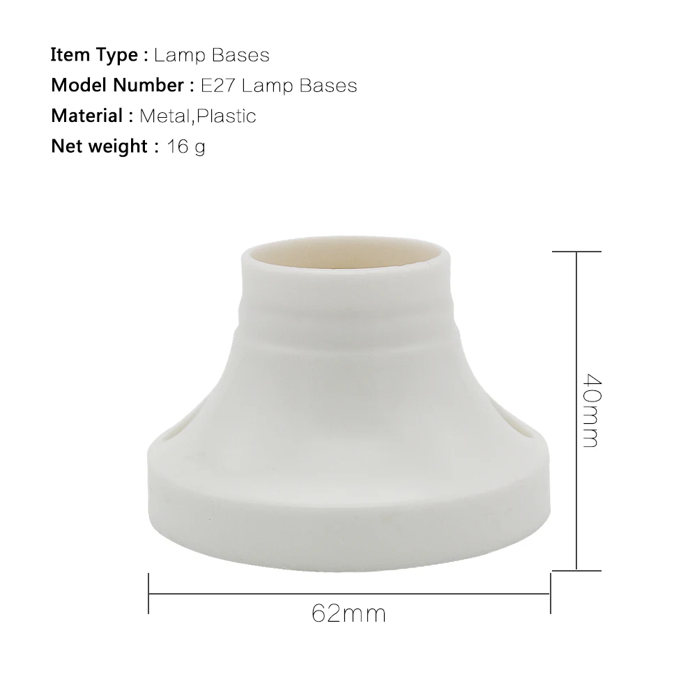 1 шт. патрон цоколя лампы E27 адаптер круглый Винт крепление светильник