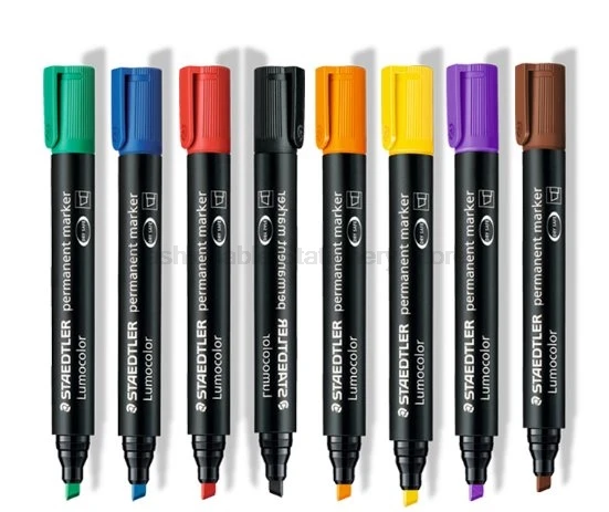 4 шт STAEDTLER 350 цветные художественные маркеры, канцелярские принадлежности, школьные офисные принадлежности, маркерные ручки, водонепроницаемые масляные маркеры, ручки, косой наконечник