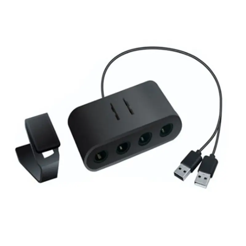 Переходник 3-в-1 с 4 портами переходник рукояткой GC на Wiiu/PC/Switch для