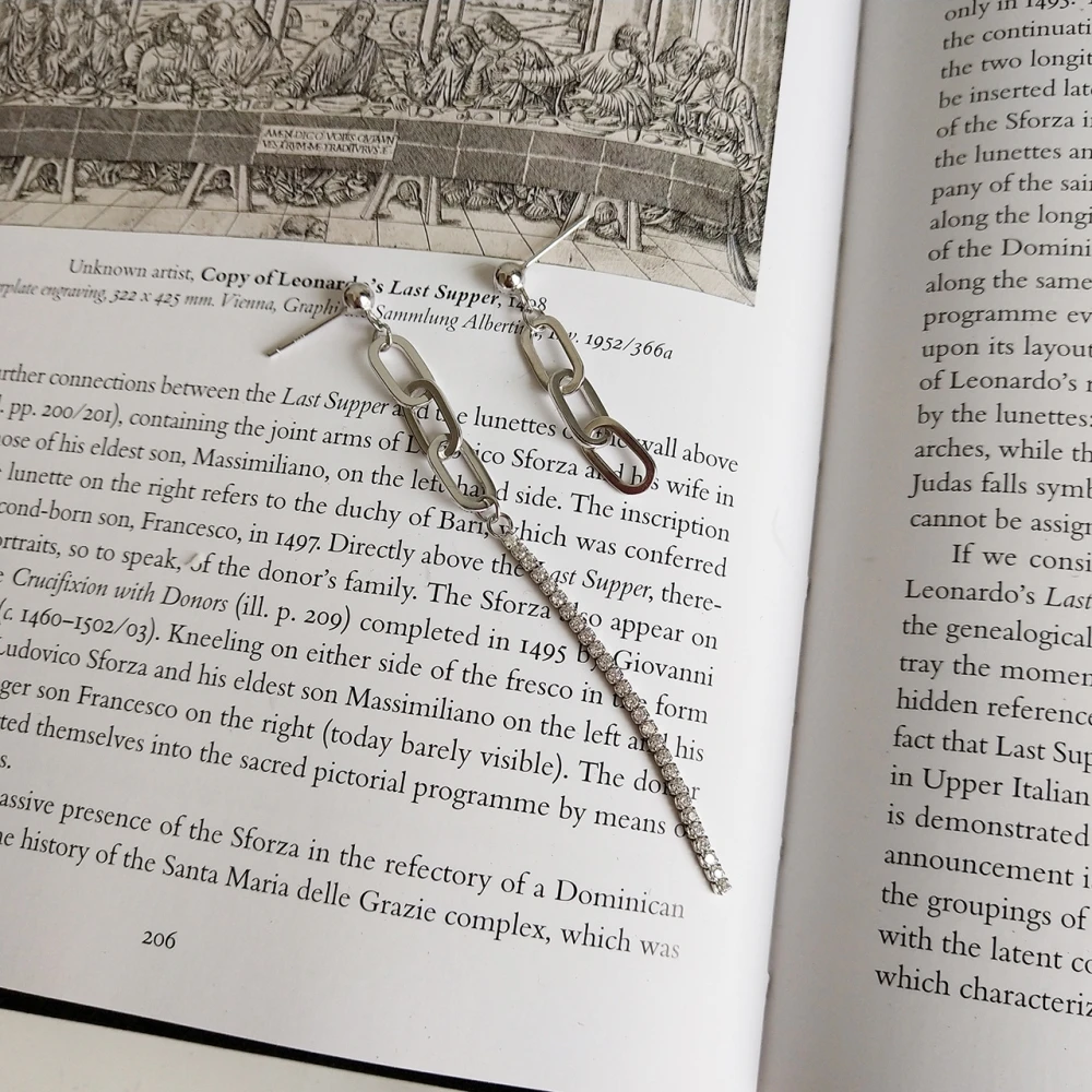 Ассиметричные серьги-подвески с кисточками неправильной формы висячие