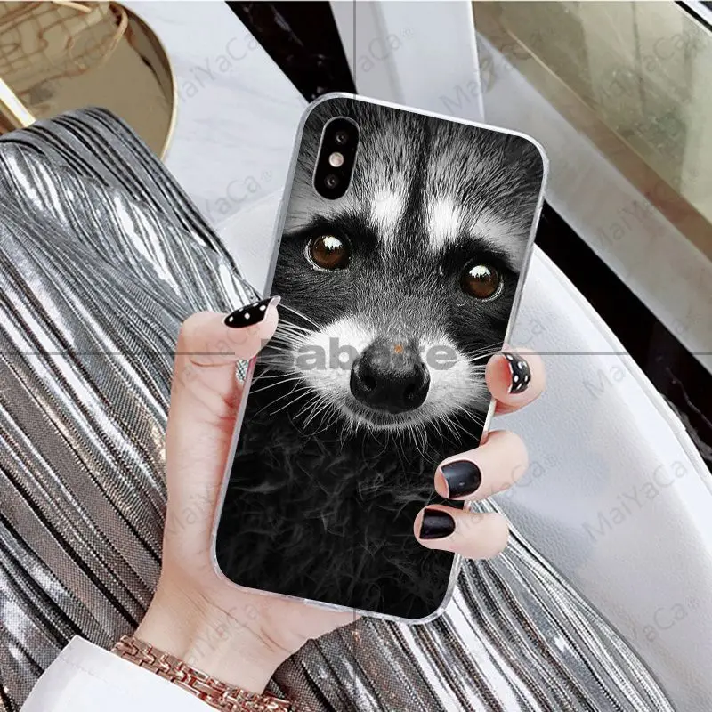 Babaite животное енот лиса красочные милые аксессуары для телефонов Чехол для iPhone X XS MAX 6 6S 7 7plus 8 8Plus 5 5S XR