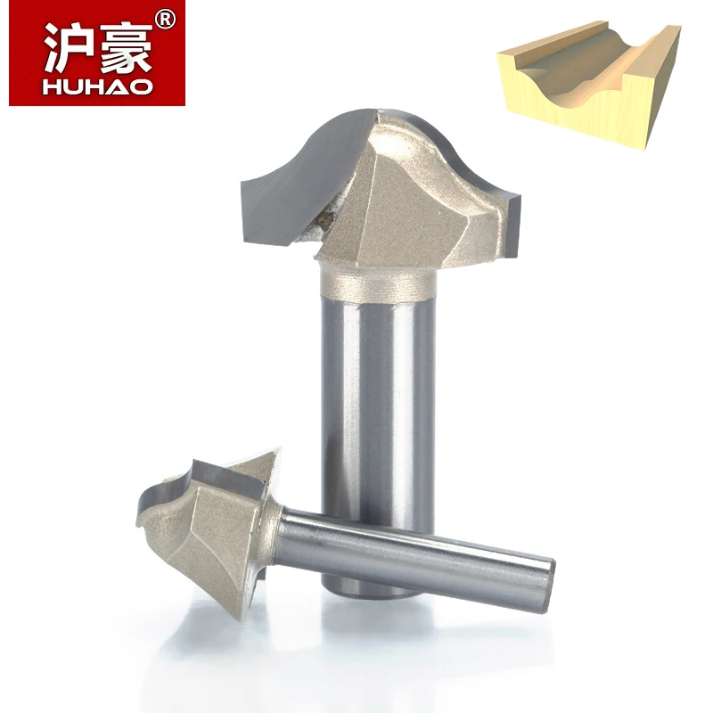 HUHAO 1 шт. Обрезной фрезы 1/2 &quot1/4&quot хвостовик Деревообрабатывающие инструменты