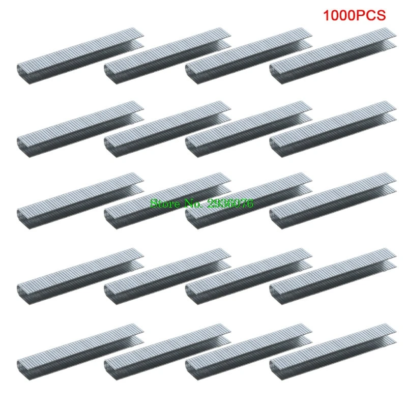 U Shaped Staples 1000 шт u-образные скобы 12x6,3 мм гвозди для степлер-пистолет Прямая поставка поддержка - Цвет: U Shaped Staples