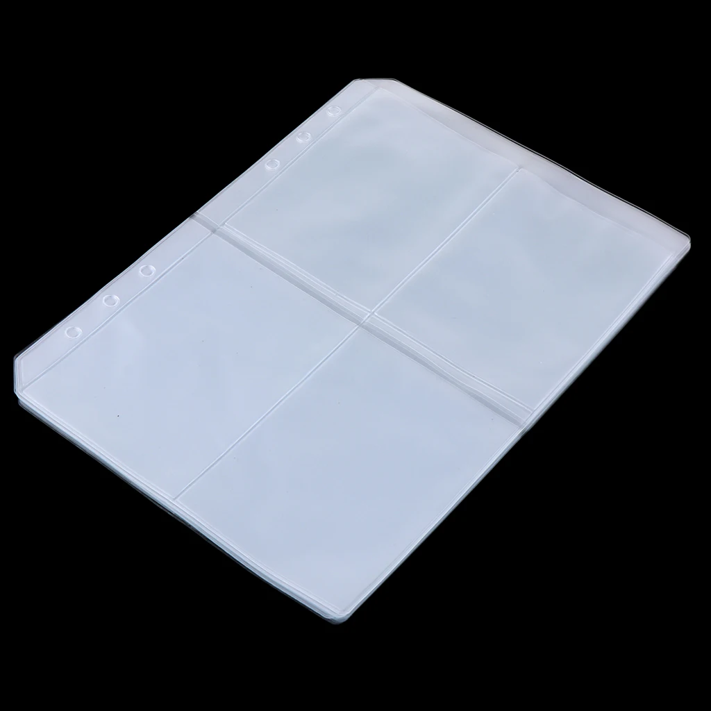 Пластиковый держатель для карт с 6 кольцами карман документов кредитная карта 10