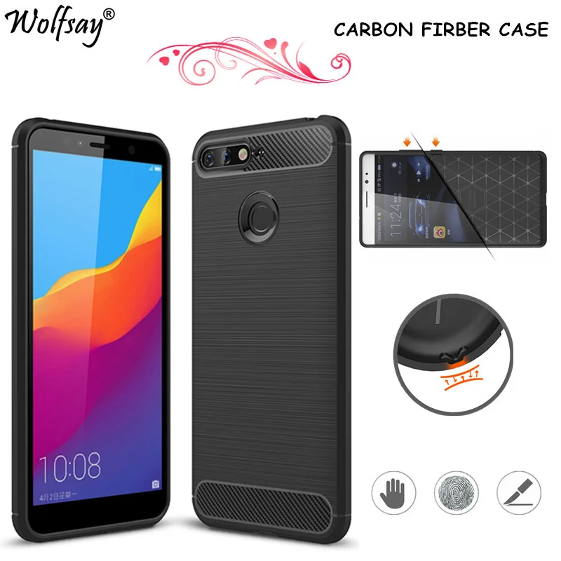 For Huawei Honor 7A Pro Case Shockproof Rubber Silicone Shell Cover / Y6 2018 | Мобильные телефоны и аксессуары