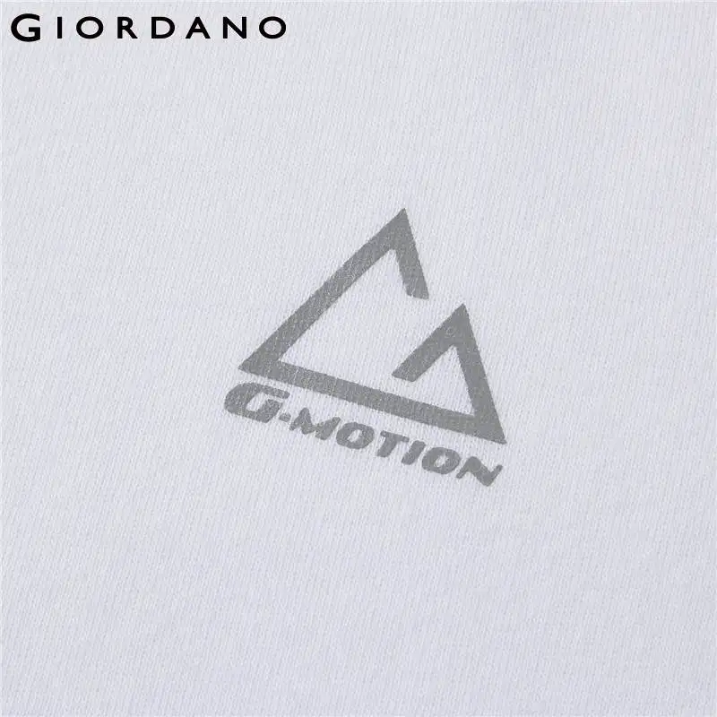 Giordano Women T Shirt Fast Dry Printed Pattern Crewneck Tshirt Tees Short Sleeve Breathable T-shirt Femininas | Женская одежда