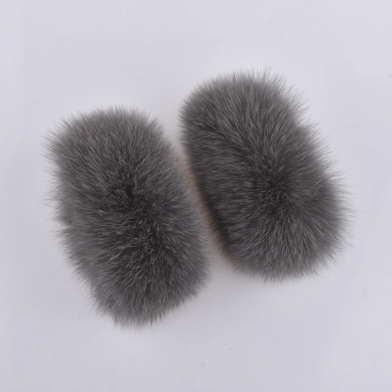 Манжеты из лисьего меха манжеты натурального Лисьего женские браслеты енота PYCCKNN