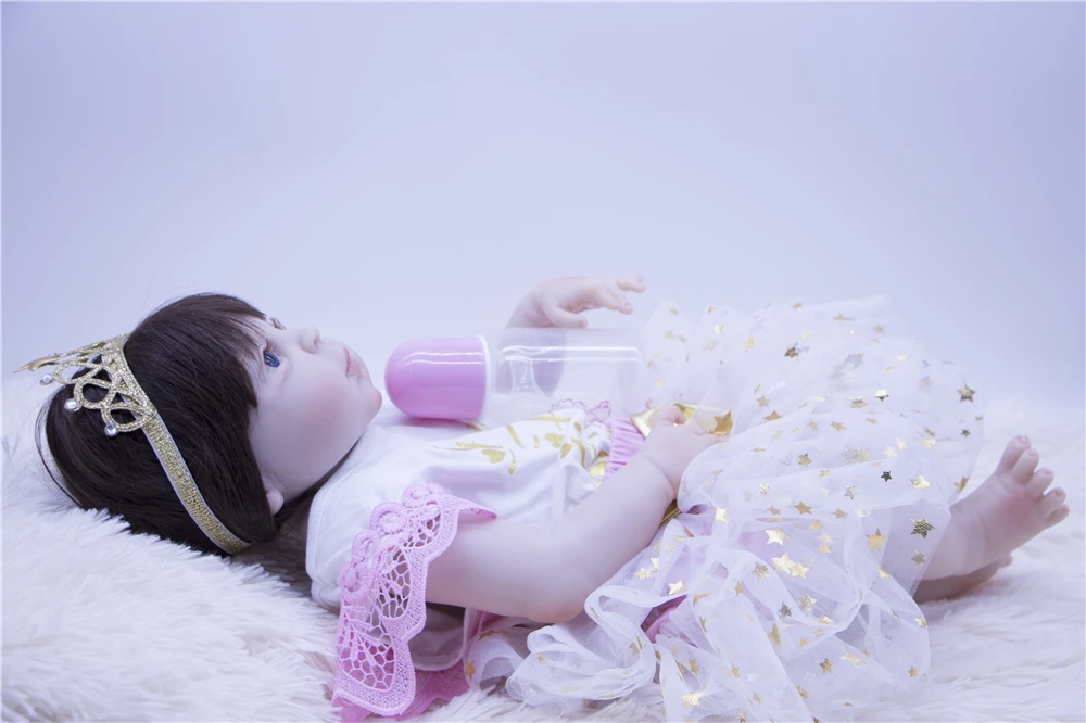 Кукла реборн для девочек Реалистичная кукла-младенец 55 см с лицом новинка 2018