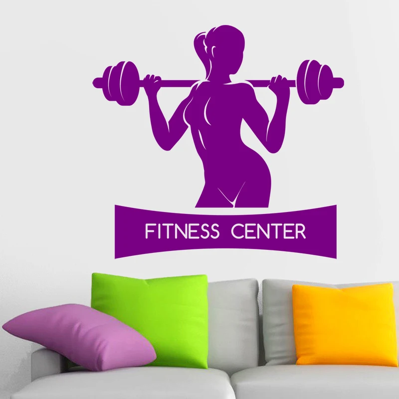 Наклейка с именем штанги для автомобиля тренажерного зала клуба девушки