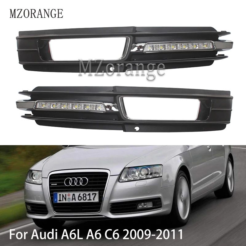 MZORANGE для Audi A6L A6 C6 2009-2011 для Quattro RS Cabriolet Allroad передний светодиодный дневной ходовой светильник DRL светильник противотуманная фара