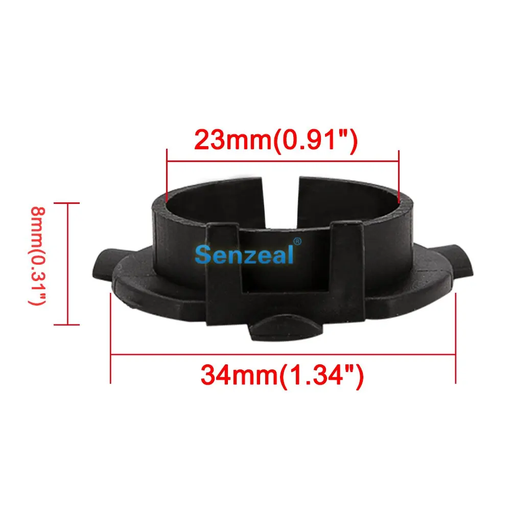 SENZEAL 2pcs Plastic H7 LED Headlights Retainers Light Bulbs Sockets Adapter D02 For KIA Headlight Installation Holder | Автомобили и