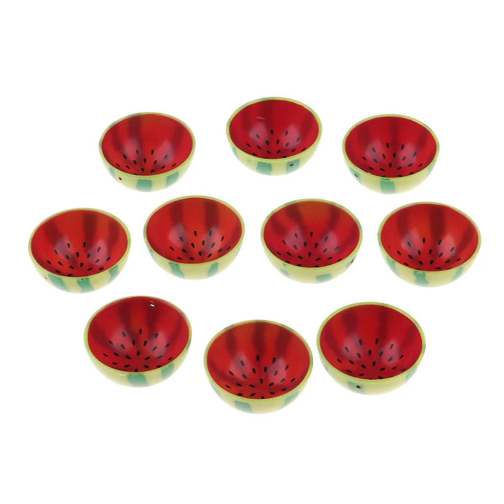 Набор из 10 предметов миниатюрная фруктовая миска для арбуза посуда 1/6 кукольных