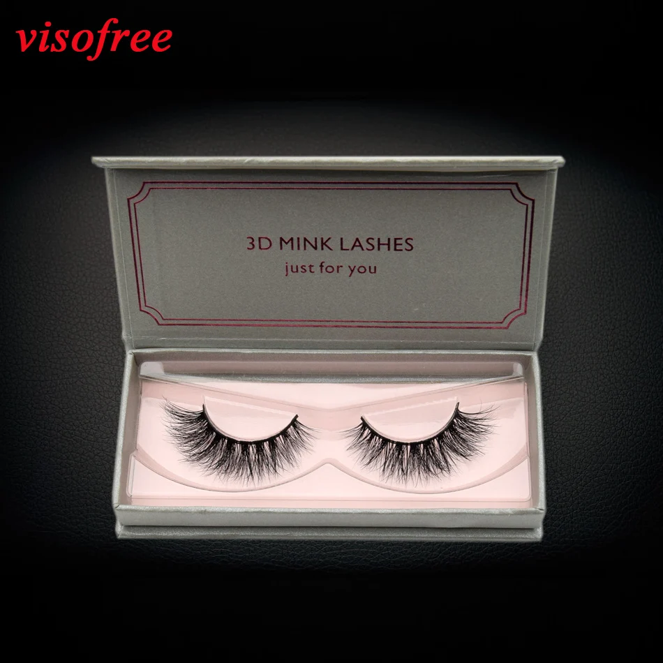 Visofree норковые ресницы 3d полная полоса накладные искусственные без жестокости