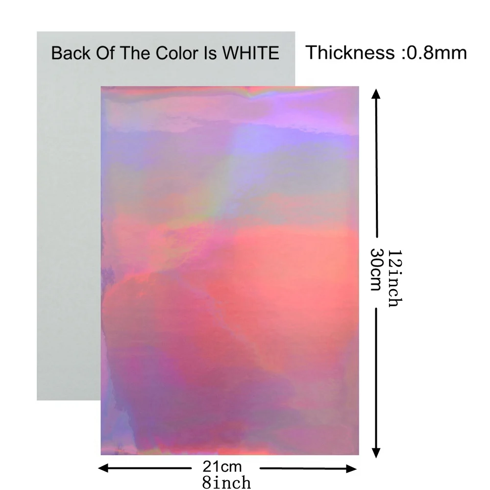 3 шт. блестящие голографические простыни из искусственной кожи для бантов волос