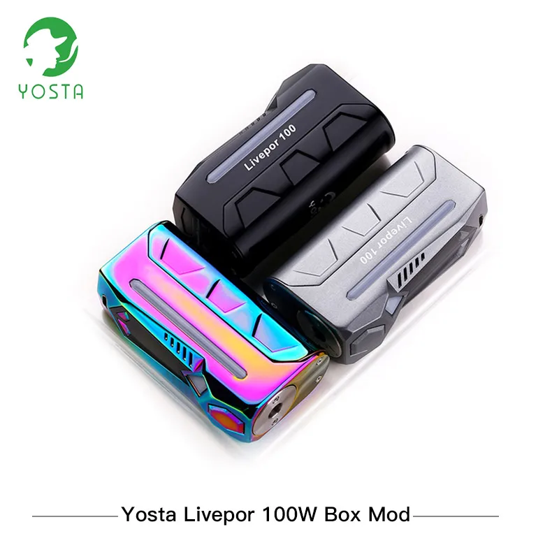 Оригинальный Yosta Livepor 100 коробка MOD Вт электронная сигарета мод быстрой стрельбы