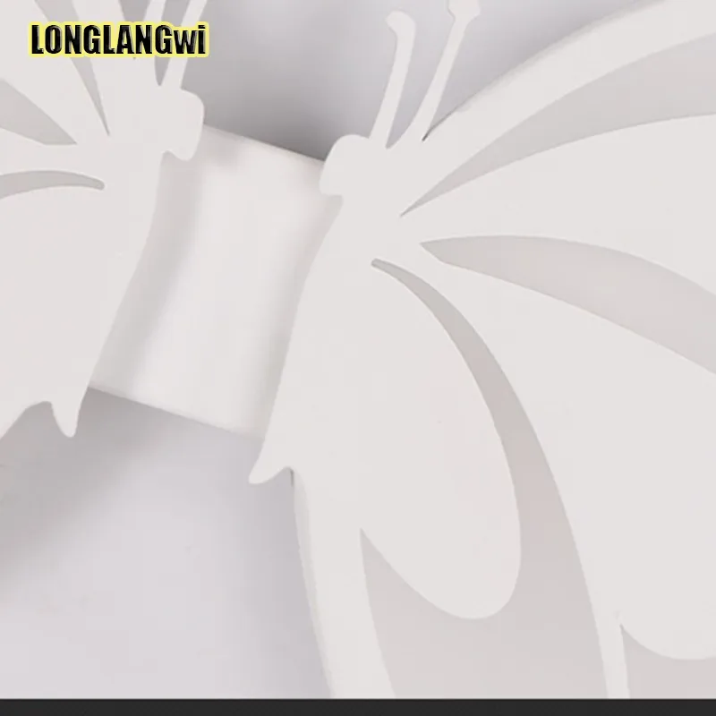 Современный светодиодный настенный светильник с абажуром-бабочкой лампа для