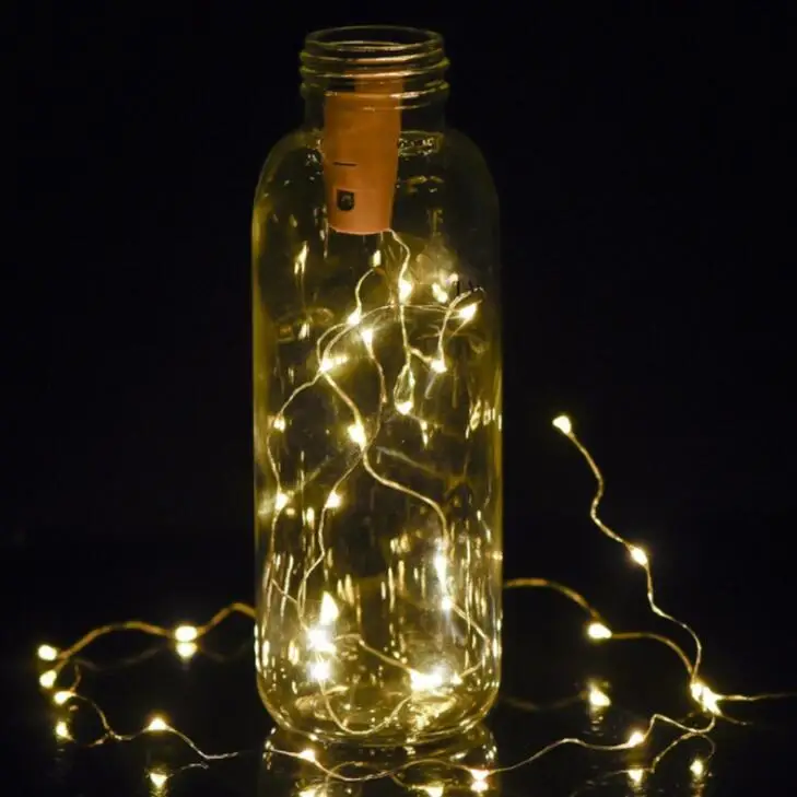 В форме пробки для винной бутылки 10 светодиодный s/20 s DIY свет шнура | Лампы и