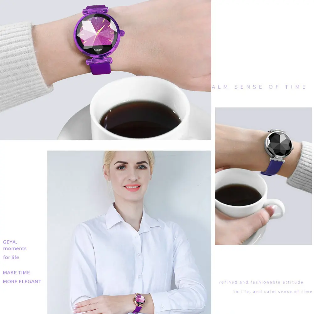 Smarcent B80 Женская smart watch модный браслет для часов монитор сердечного ритма крови