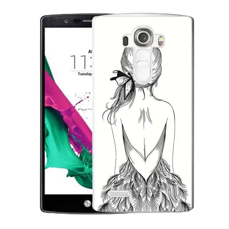 QMSWEI TPU Transparent Phone Case For LG K3 K4 K5 K8 Superman Deer Lip Painted Design Soft Protective Cover G3 G4 G5 V10 |