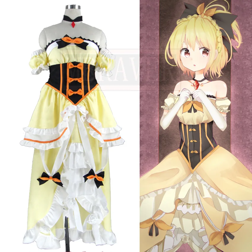 Re:Zero KARA Hajimeru Isekai жизнь в другой мир королевской принцессы Войлок желтый костюм