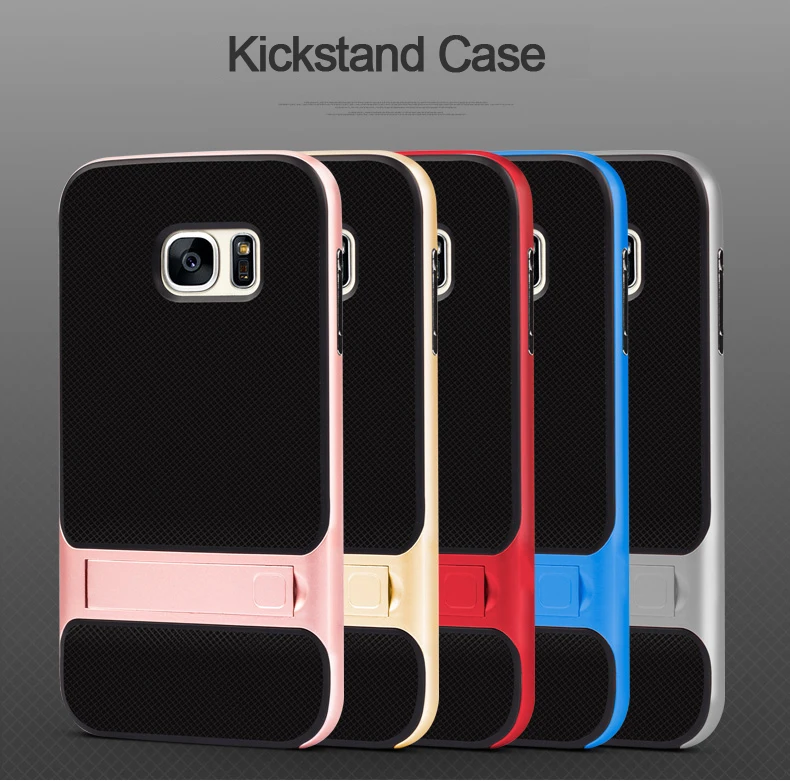CAPSSICUM чехол с подставкой для samsung Galaxy S7 чехол s 5,1 дюймов PC силиконовый гибкий тонкий гелевый Чехол с подставкой