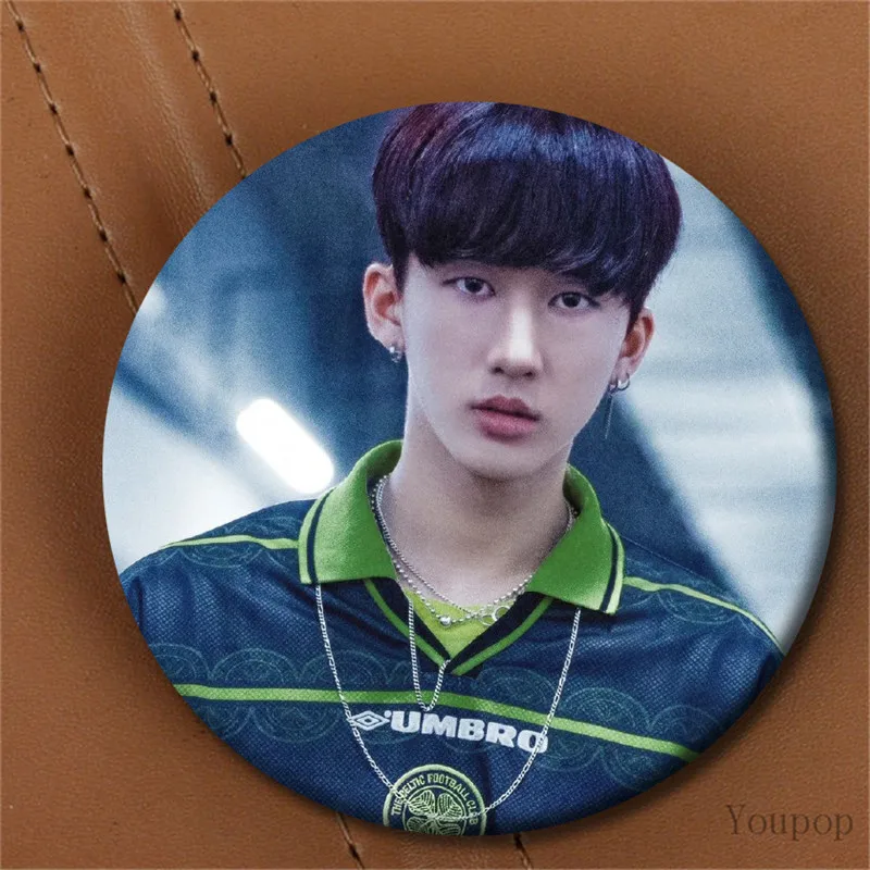 XZ1615 Youpop KPOP бродячий детский 2-й Мини альбом I am Who StrayKids Bang Chan I.N WOOJIN значок с фото булавки броши для одежды шляпа рюкзак - Окраска металла: XZ1615