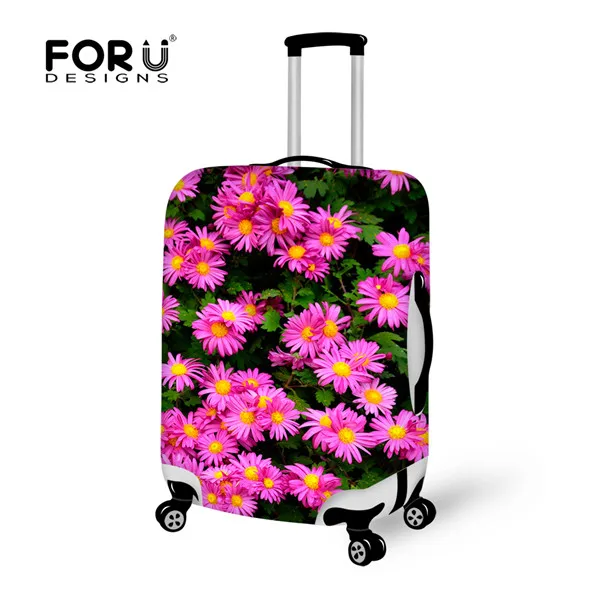 FORUDESIGNS защитный чехол для багажа 3D фруктовый цветок дорожная тележка защитные чехлы цветок чехол для чемодана 18-30 дюймов чехлы - Цвет: C0655M