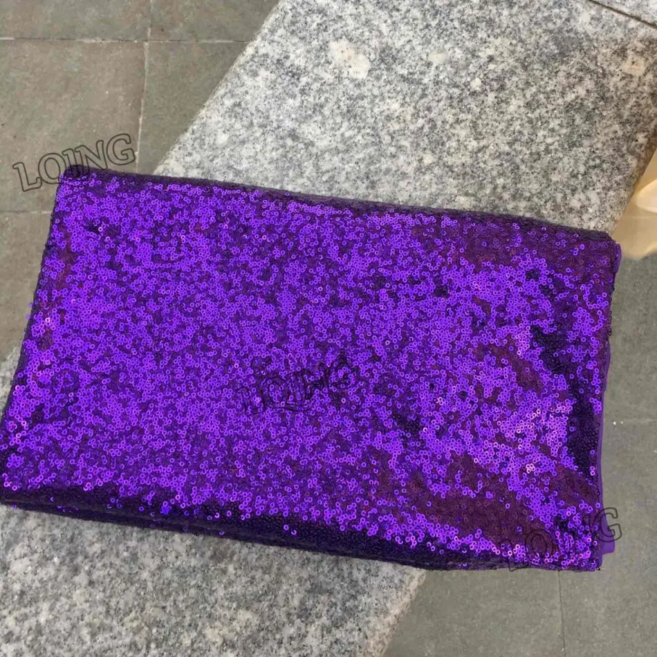 Лидер продаж 2021 фиолетовая ткань с блестками двора двусторонняя эластичная