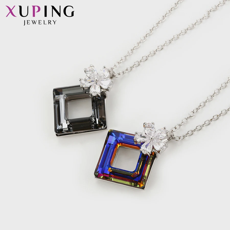 Xuping сладкий кулон ожерелья изысканные кристаллы от Swarovski европейский стиль для