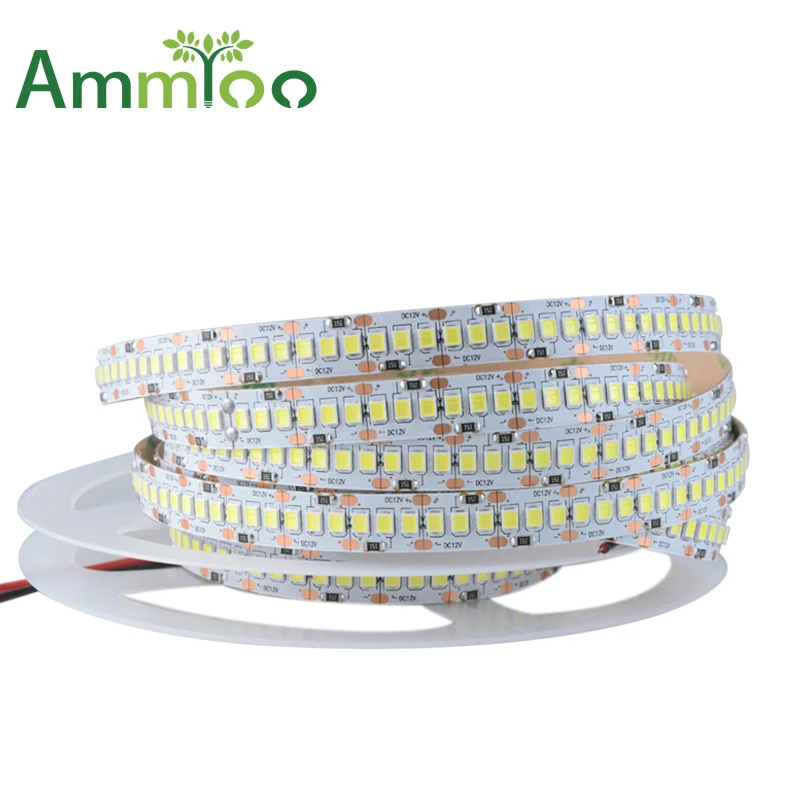 

DC12V IP33 Non waterproof SMD2835 LED Strip 240led/m Flexible Strip Light 5M 1200Leds strip tape for Showcase White / Warm White