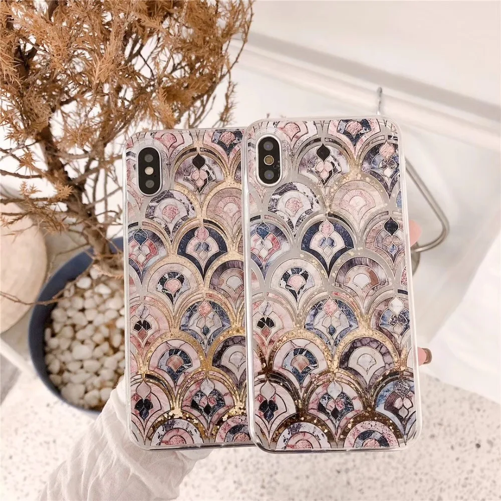 Чехол с рыбьей чешуей зыбучие пески для iphone X, 10 шт., чехол s для iphone 7, 8, 6, 6s Plus, чехол для iphone XR, XS, Max, 11 Pro, Max