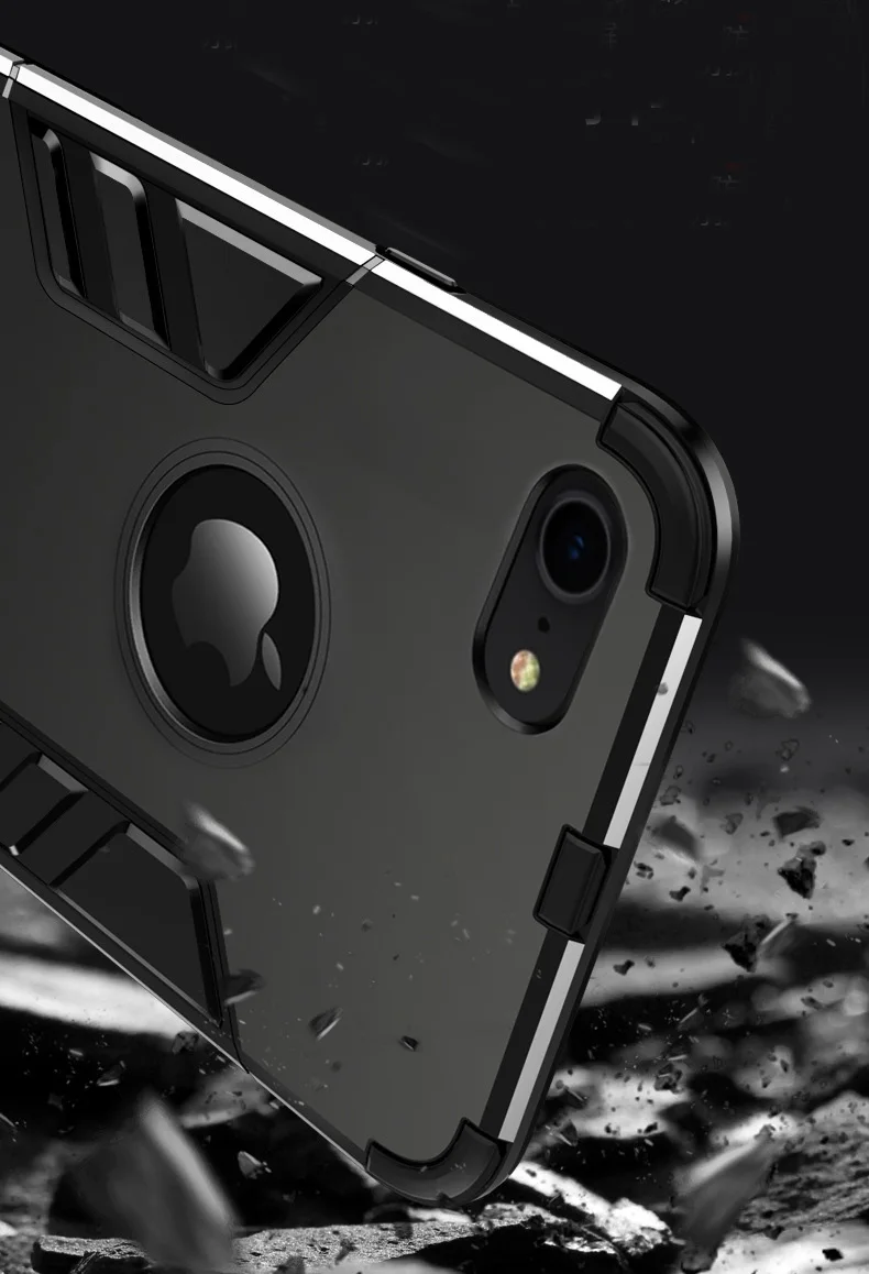 Для iphone 6 Чехол-гибрид Железный человек защитный ударопрочный жесткий чехол-подставка для iphone 7 6s 8 plus и iphone x xr xs max 5 s se