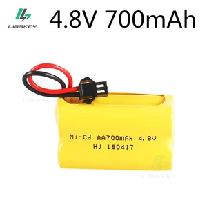 4,8 v 700mah перезаряжаемый Ni-Cd AA 4,8 v bateria 4,8 v nicd ni cd аккумулятор 4,8 v 700mah Для радиоуправляемой лодки модель автомобиля игрушка