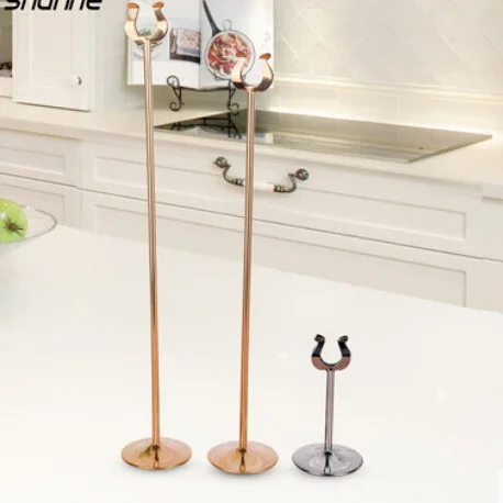 Из нержавеющей стали U образный стол номер папки клип знаки signage Ресторан Бар