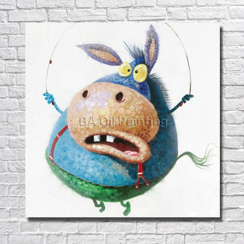 Modern High Quality Hand Painted Canvas Art Abstract Animal Oil Painting On Paintings The Wall Home Decor No Framed | Дом и сад