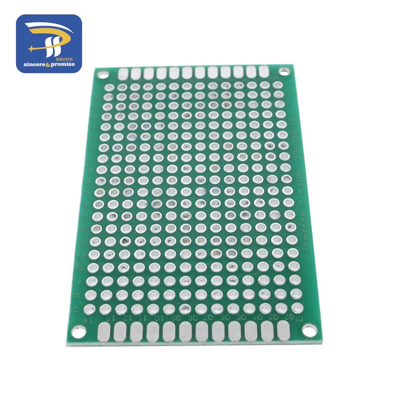 1 шт. 4x6 см Прототип PCB 4*6 панель с двойным покрытием/тонировка универсальная плата