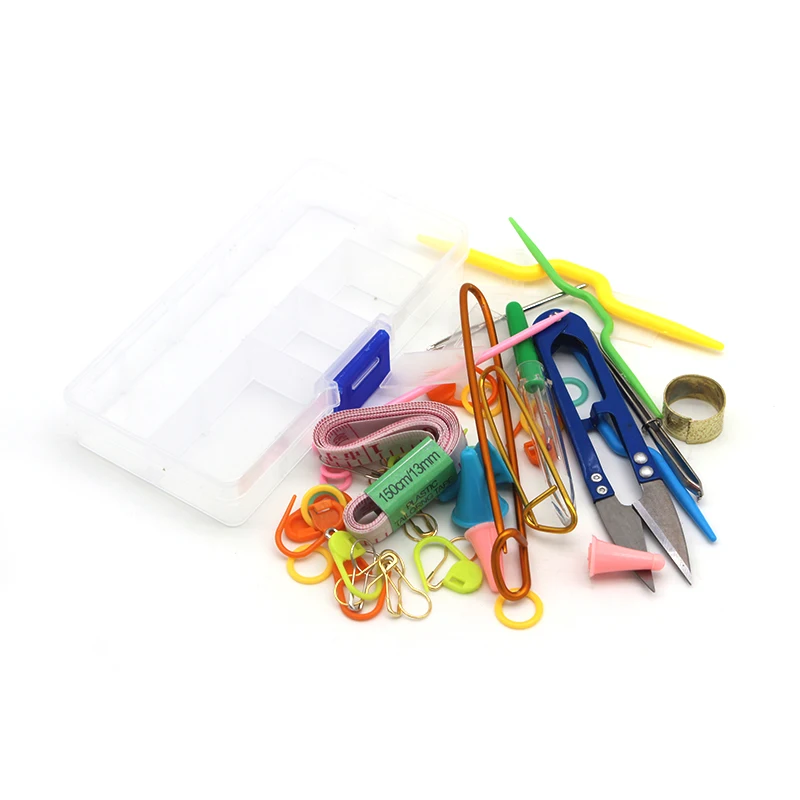 DONYAM 1 Комплект домашний DIY Набор инструментов для вязания крючком Крючки стежка