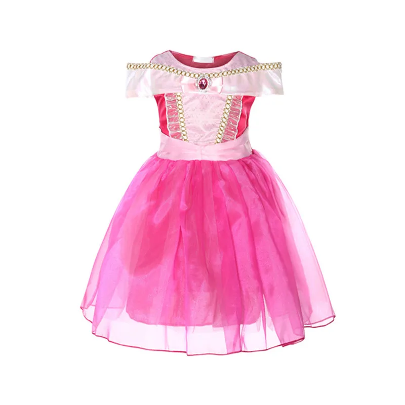 Платье принцессы Спящей красавицы Авроры для девочек нарядное рождественское