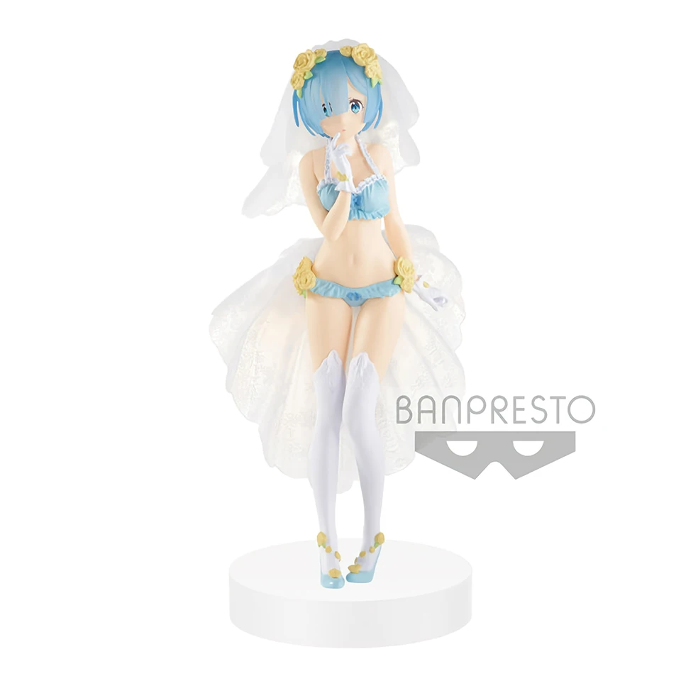 Tronzo Banpresto EXQ Ram Rem Свадебный аниме Re: жизнь в другом мире от нулевого ПВХ сексуальная фигура модель игрушки куклы