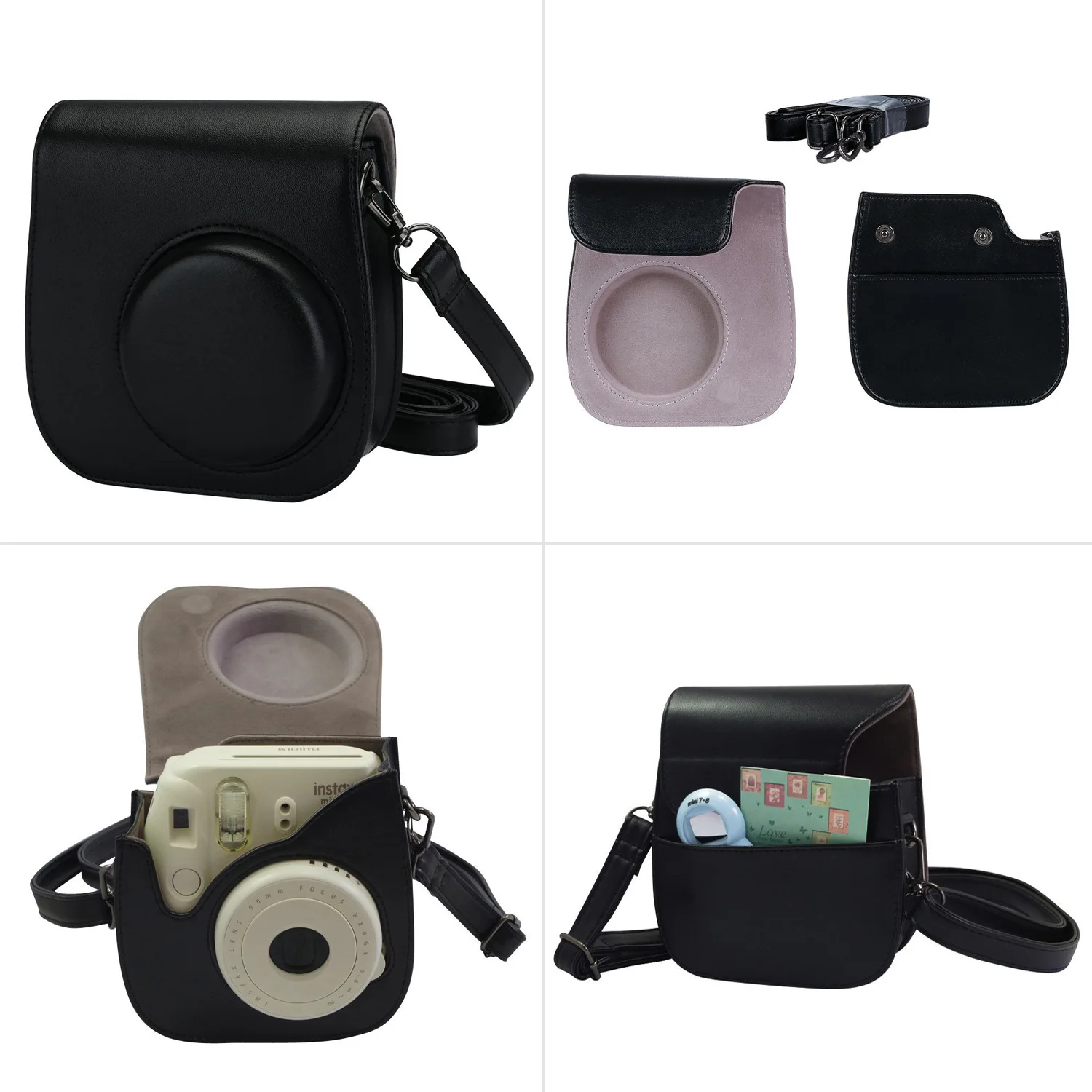 Fujifilm Instax миниатюрная сумка под камеру CasePU кожаный чехол с плечевым ремнем для Instax Mini 9 Mini 8 8+ камеры мгновенной пленки