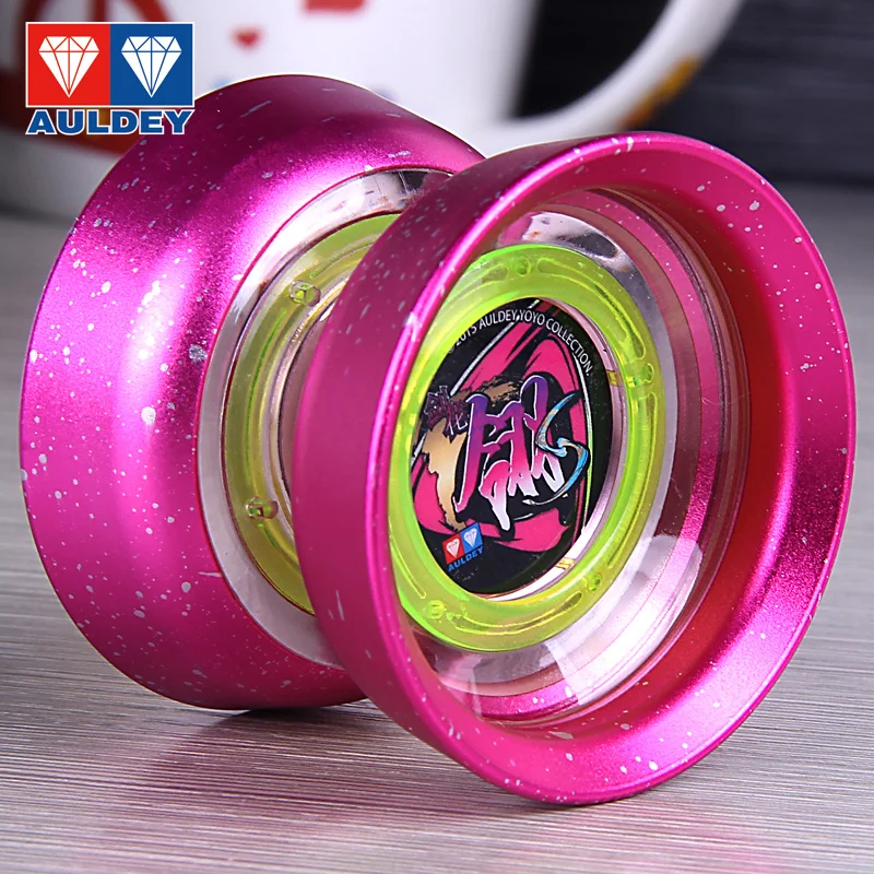 AULDEY yoyo светодиодный свет перо лезвие S Профессиональный Йо-Йо бабочка CNC металлический йо-йо светодиодный металлический йо-йо для профессионального