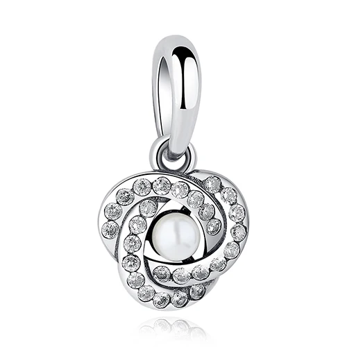 PY1426 925 Sterling Silver Bead Charms Locket Love Heart Lucky Clover Charm Fit Original Pandora Bracelet Necklace DIY Jewelry Making - Цвет: PY1426