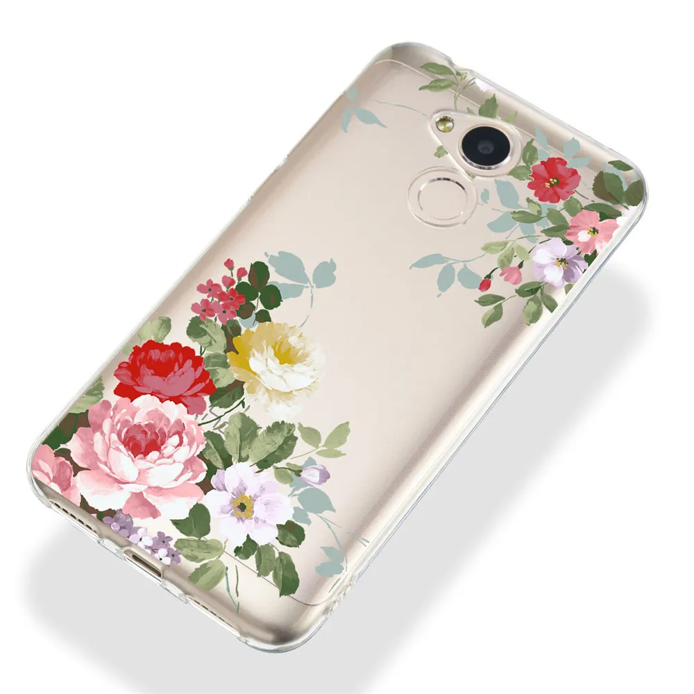 Чехол для huawei Honor 6A, чехол для honor 6A, 5,0 дюймов, 3D Рельефный цветок, кожа, прозрачный ТПУ чехол для Huawei Honor 6A 6 A, чехол для Honor 6A