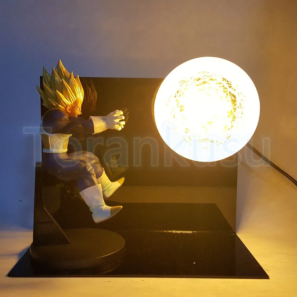Dragon Ball Z Figure Vegeta Super Saiyan Final Flash DIY Display Set Anime DBZ Led Lighting Lamp Model DIY168 | Игрушки и хобби