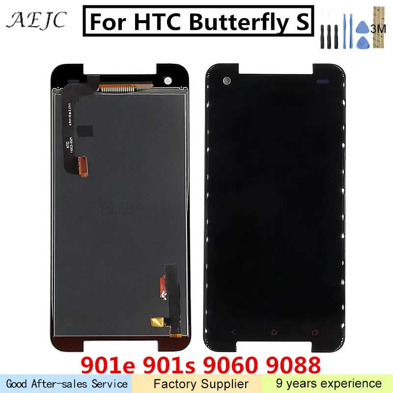5 0 &quotдля htc Butterfly S ЖК дисплей с сенсорным экраном дигитайзер в сборе на замену для