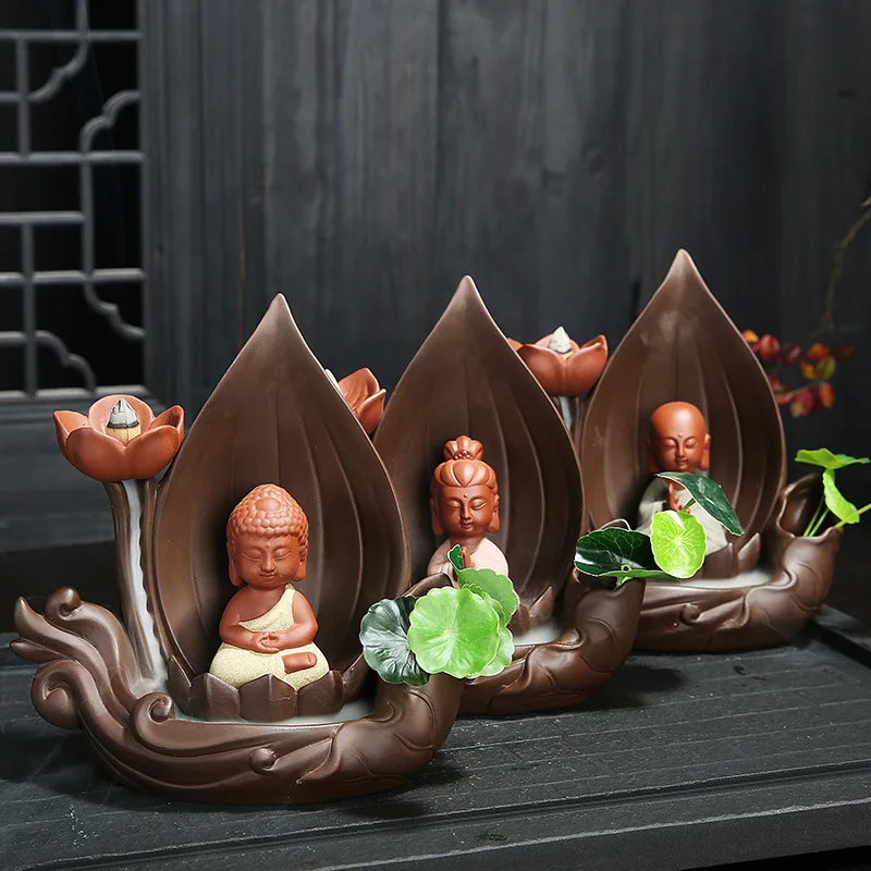 Новейший большой держатель для благовоний с изображением Будды и Гуаньинь